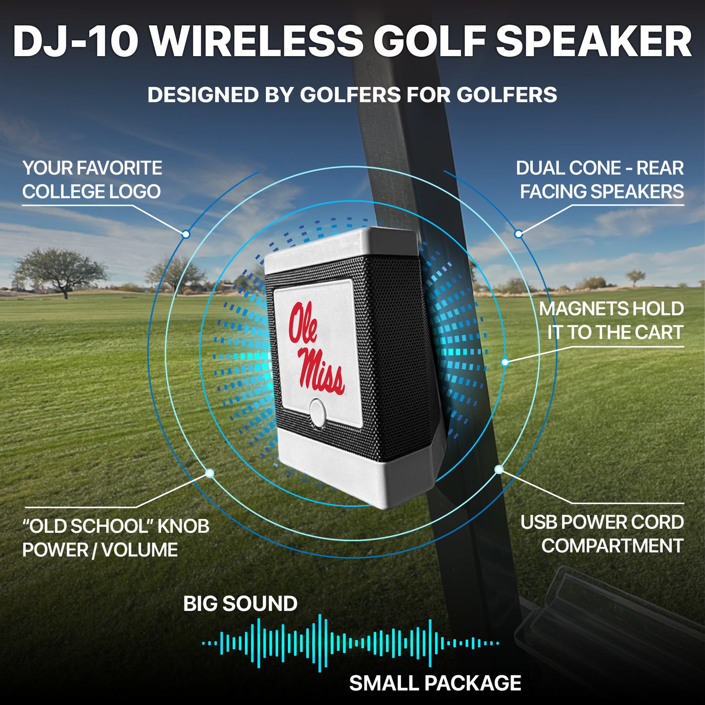 DJ-10 Wireless Speaker - Ole Miss
